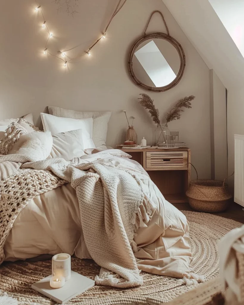 Modern & Cozy Neutral Bedroom Decoration