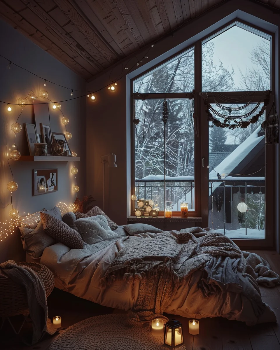 Cozy Bedroom Lighting At Night