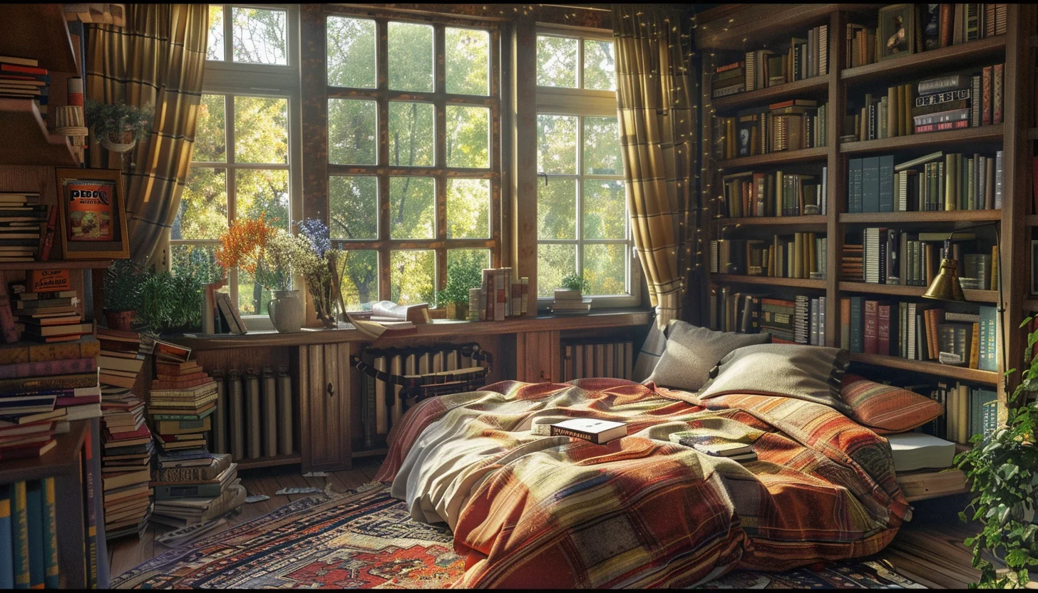 cozy bedroom for readers