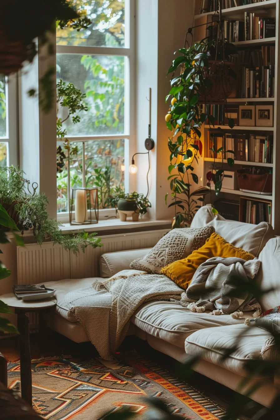 aesthetic and cozy living room