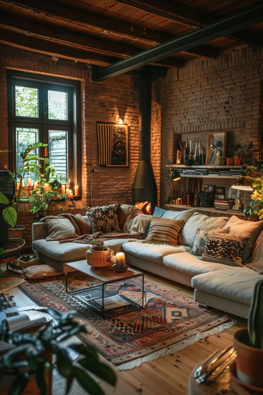 aesthetic and cozy living room