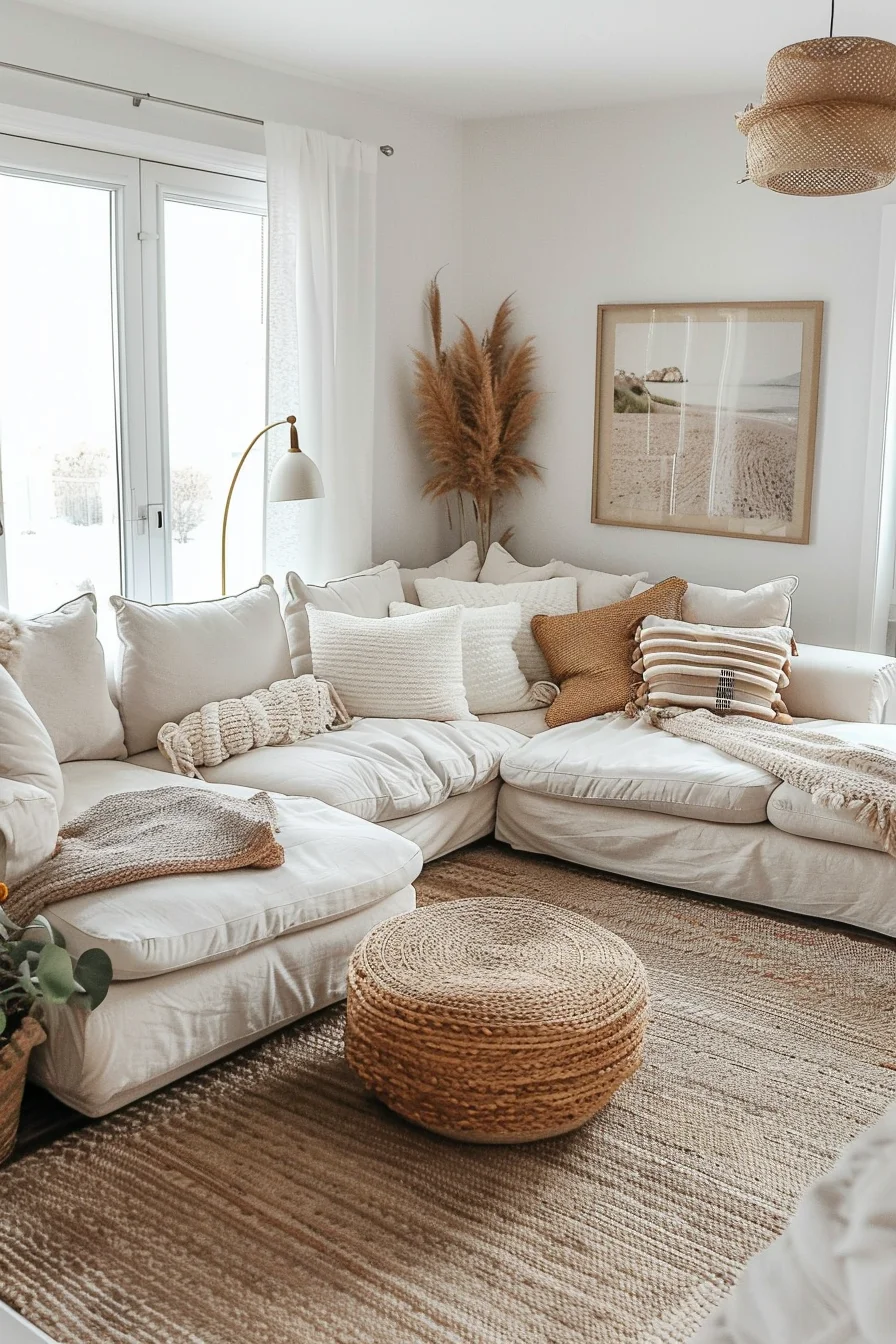 aesthetic and cozy living room