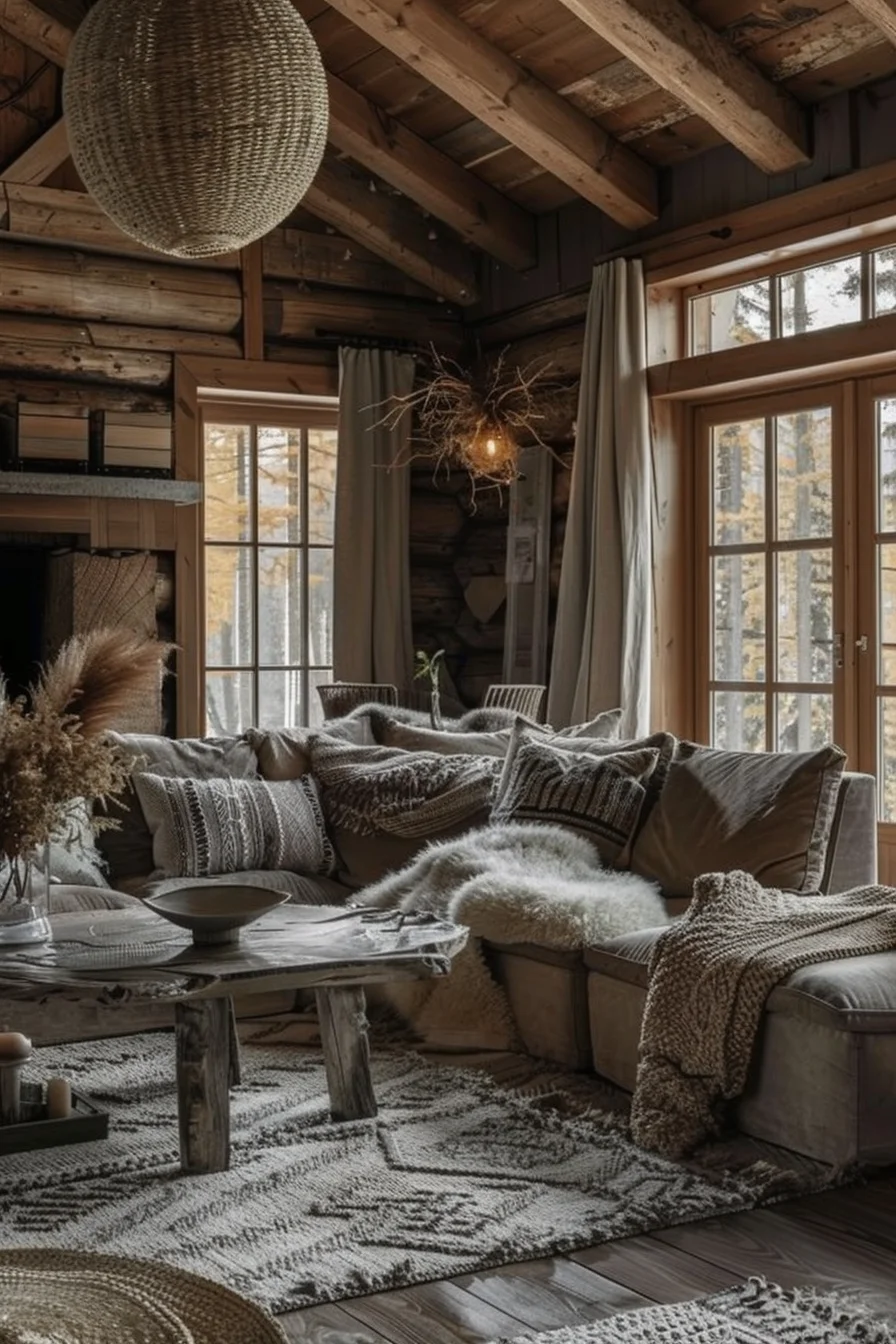 aesthetic and cozy living room