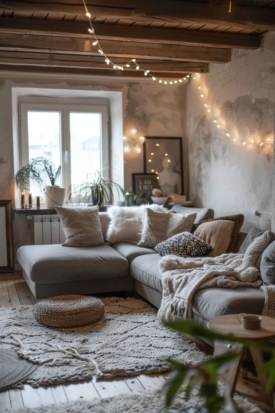 aesthetic and cozy living room