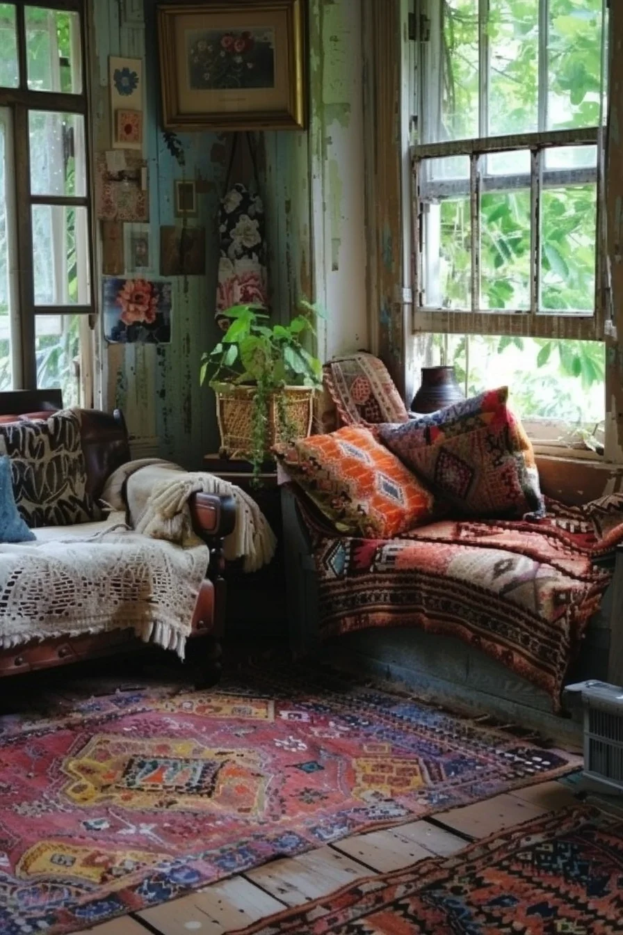 cozy boho living room decor ideas