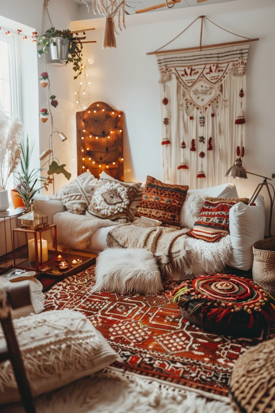 cozy boho living room decor ideas