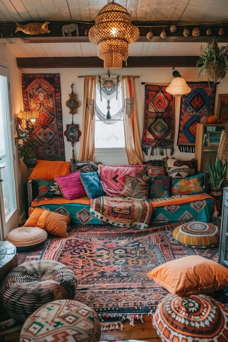 cozy boho living room decor ideas