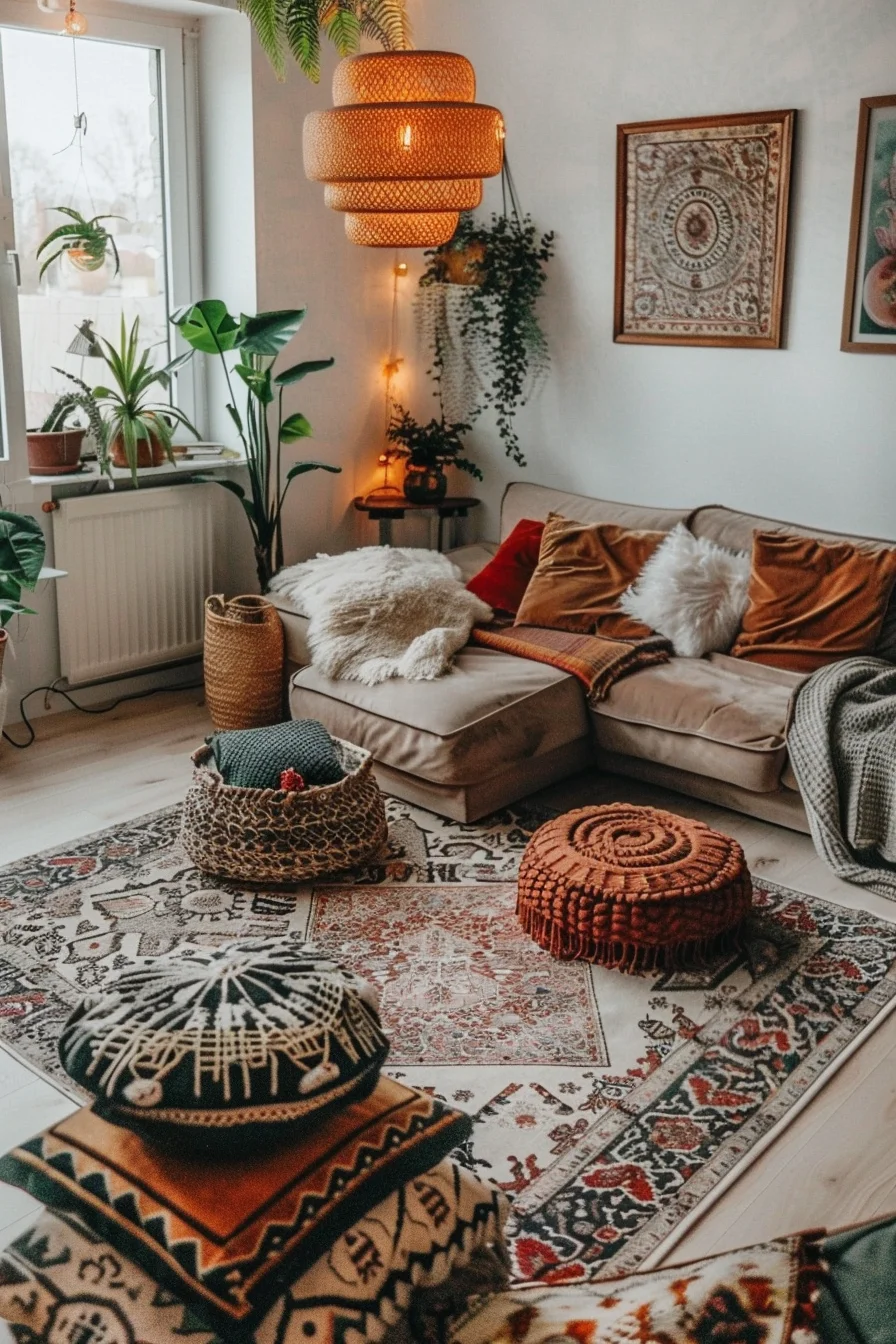 cozy boho living room decor ideas