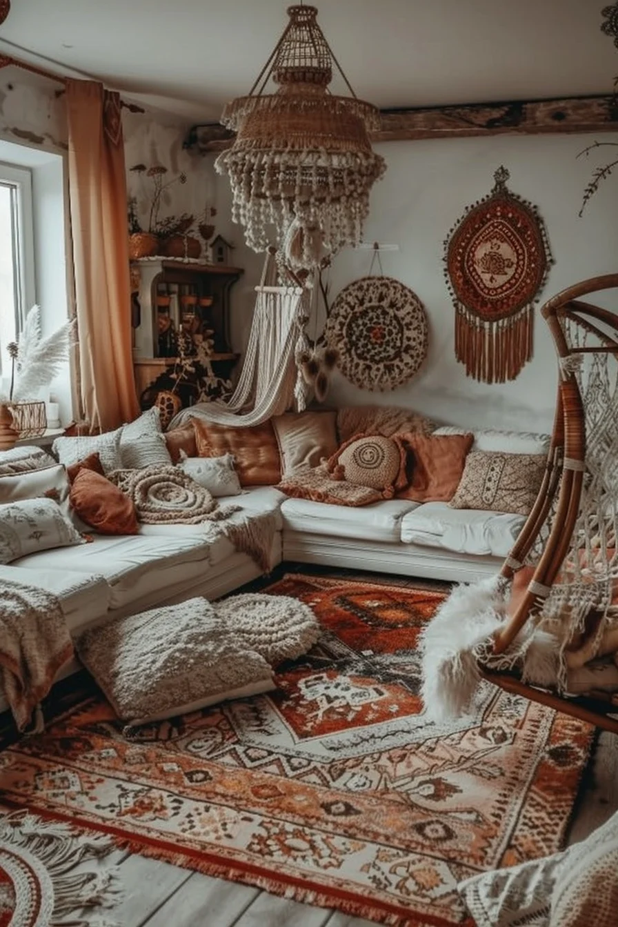 cozy boho living room decor ideas