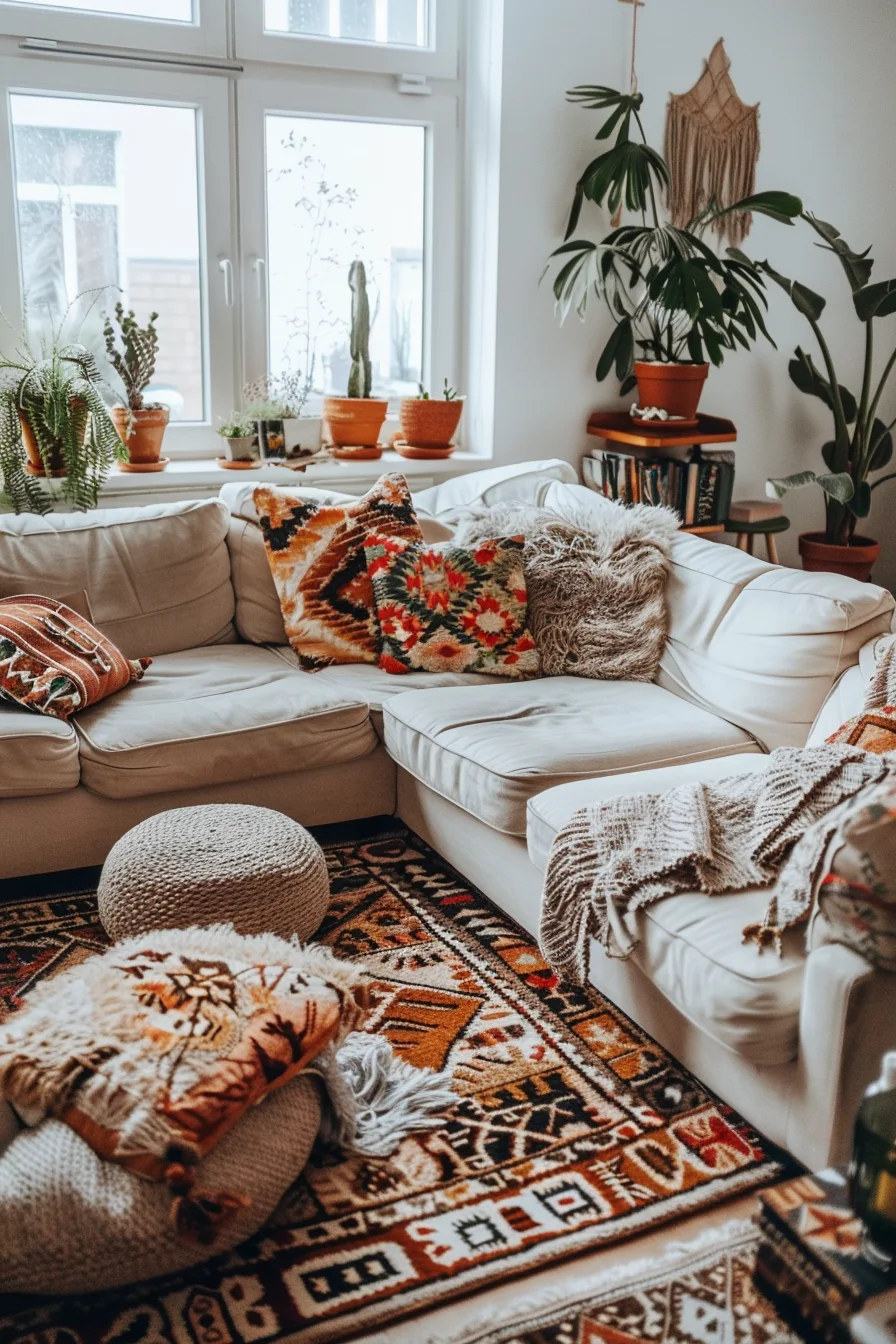 cozy boho living room decor ideas