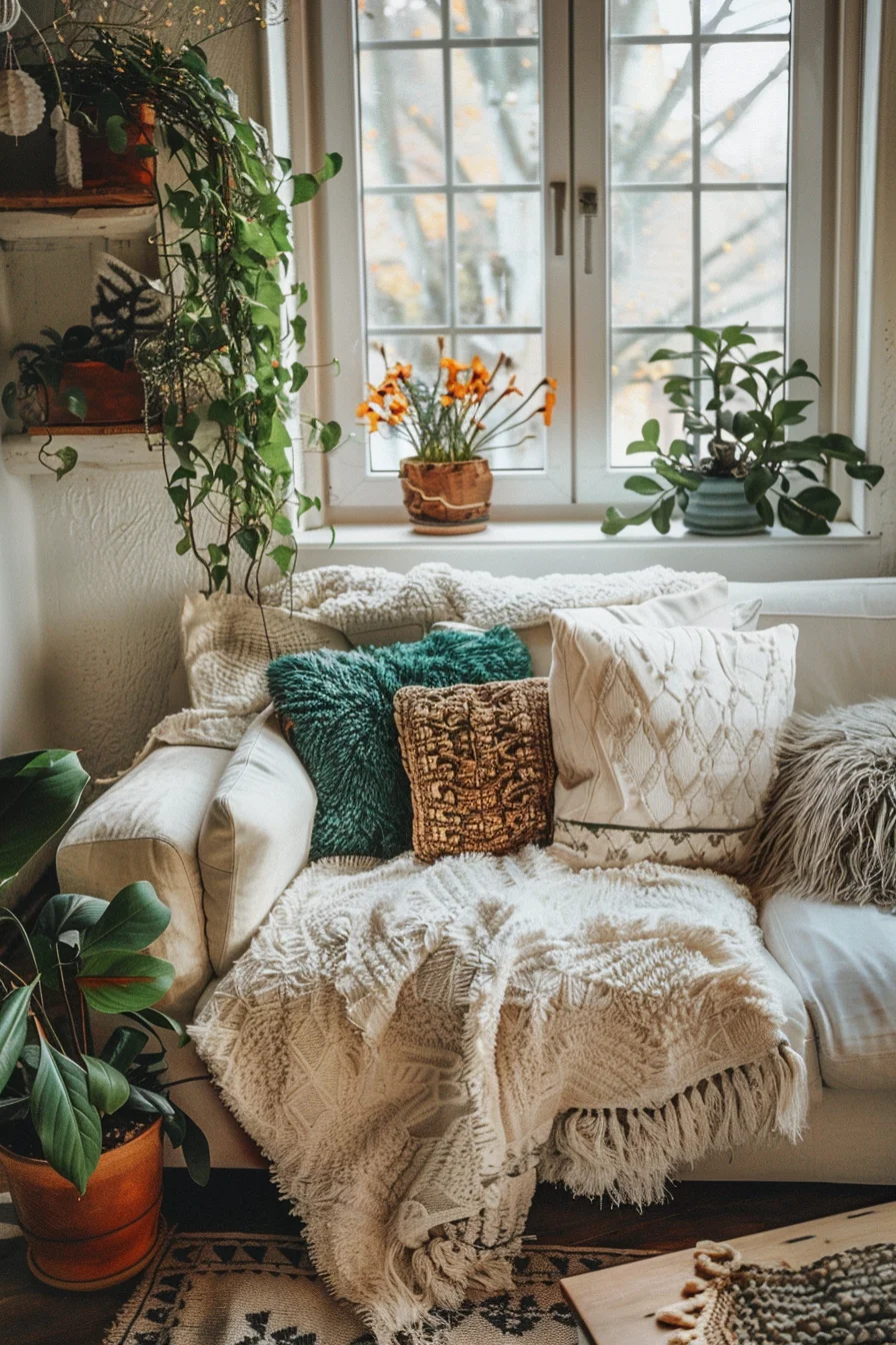 cozy boho living room decor ideas