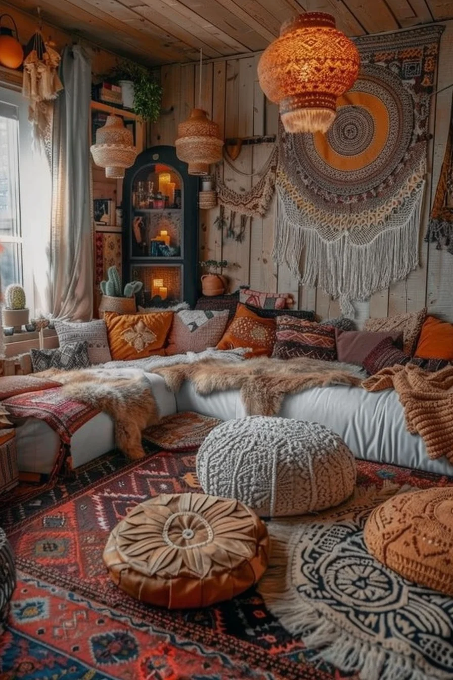 cozy boho living room decor ideas