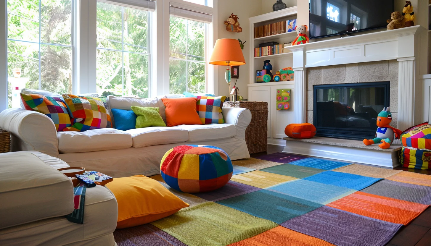 cozy living room for kids