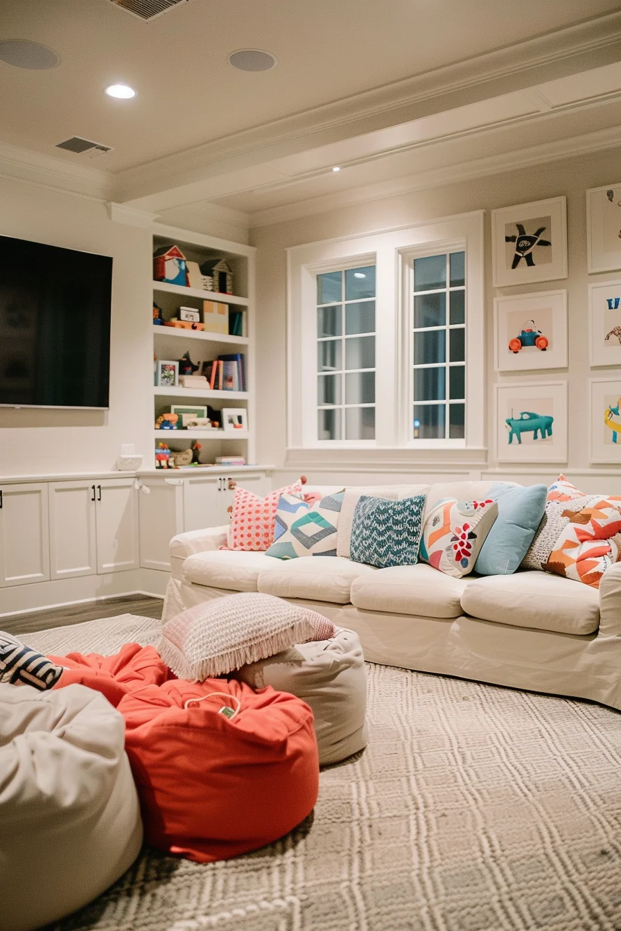 cozy living room for kids