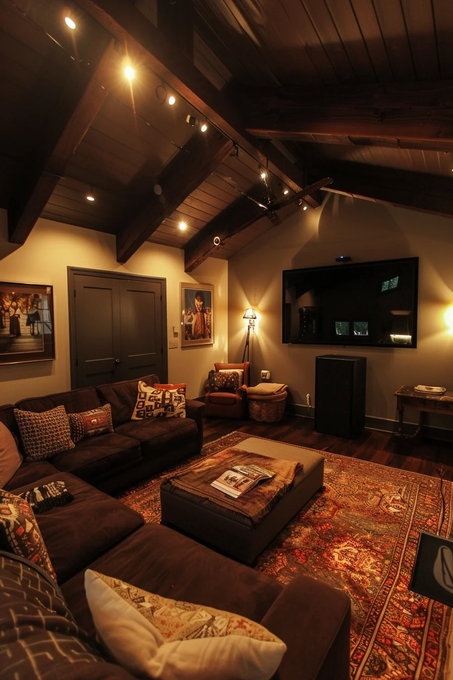 cozy living room for movie night