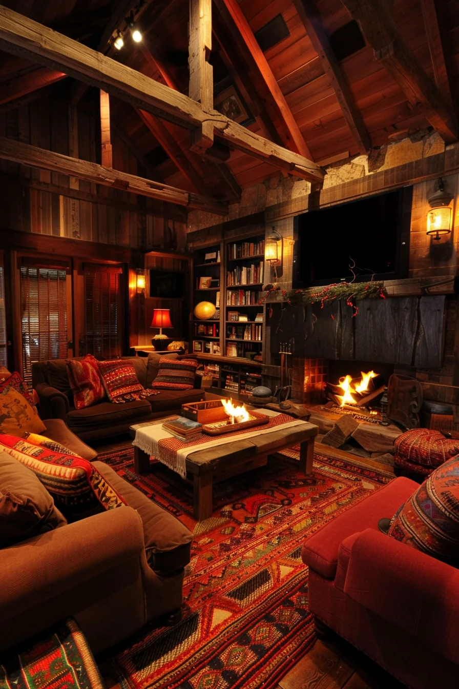 cozy living room for movie night