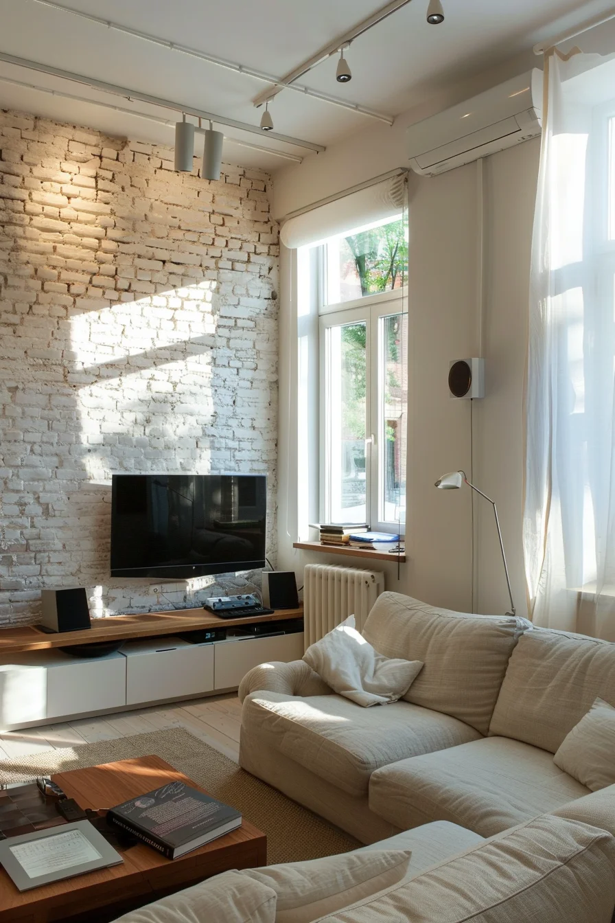 cozy living room in a small apartment