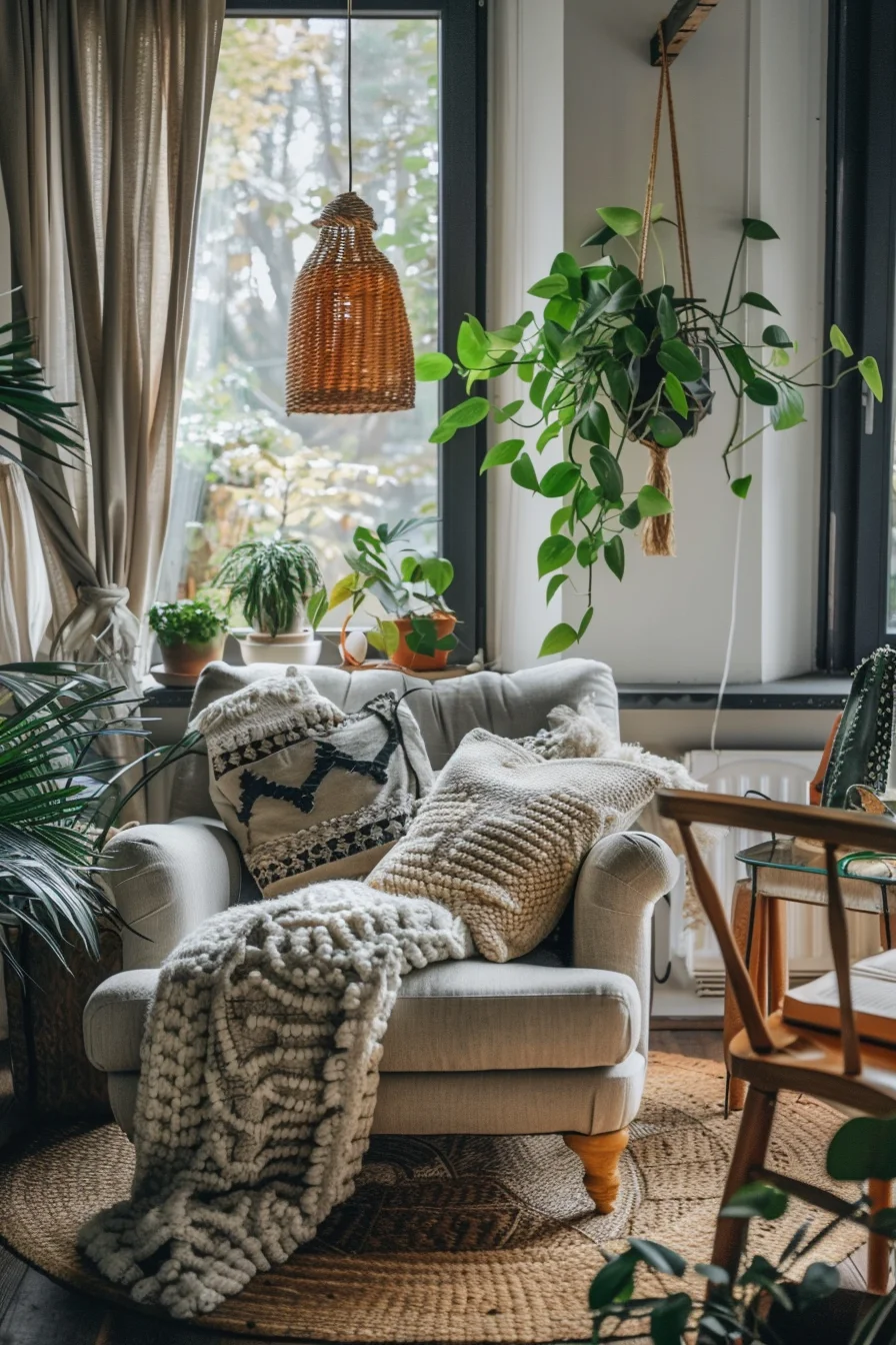 cozy living room in a small apartment