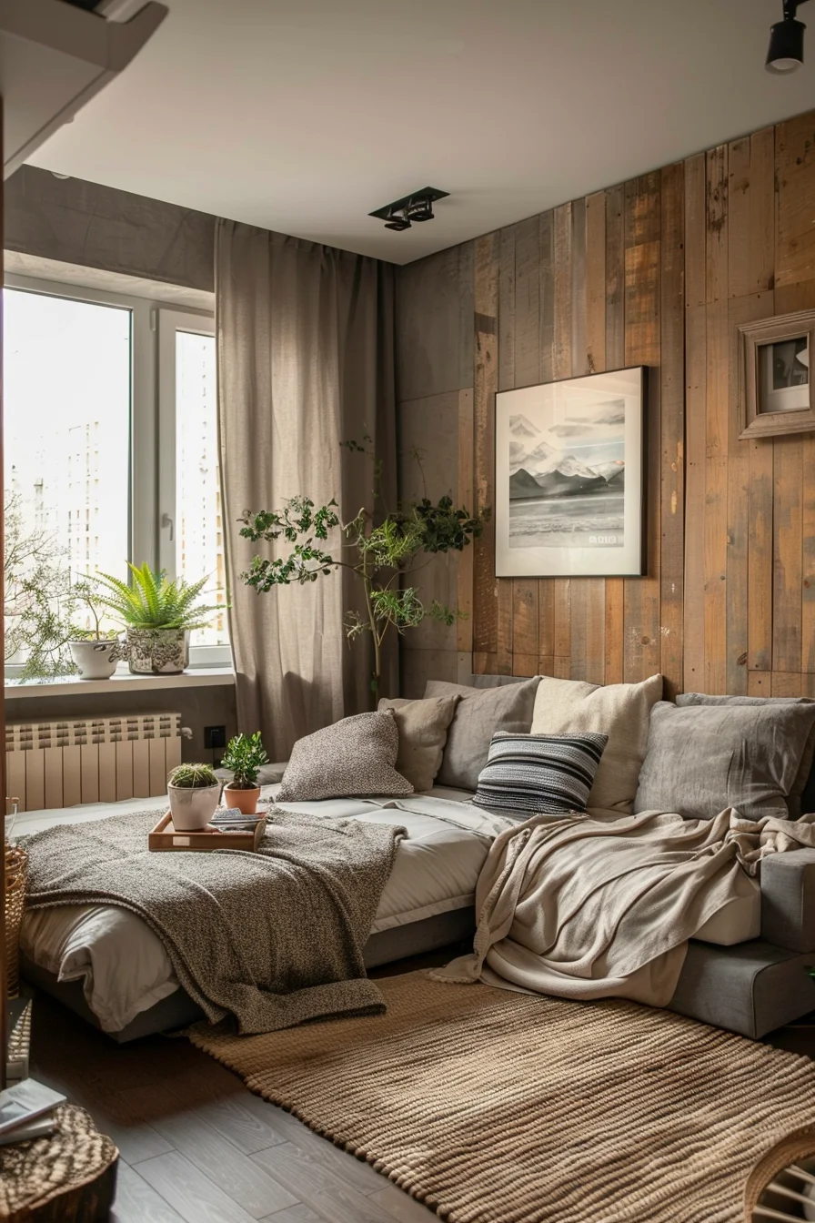 cozy living room in a small apartment