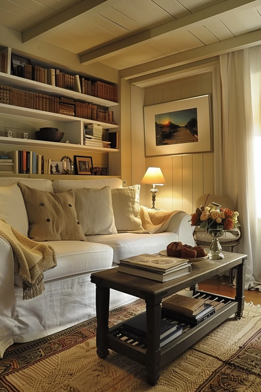 cozy living room in a small apartment