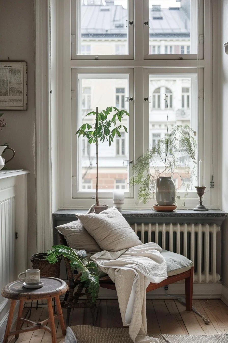 cozy living room in a small apartment