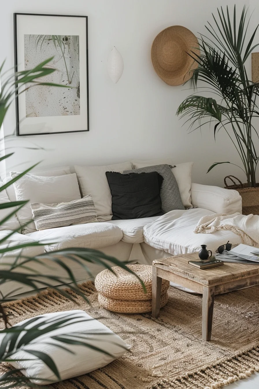 cozy living room in a small apartment