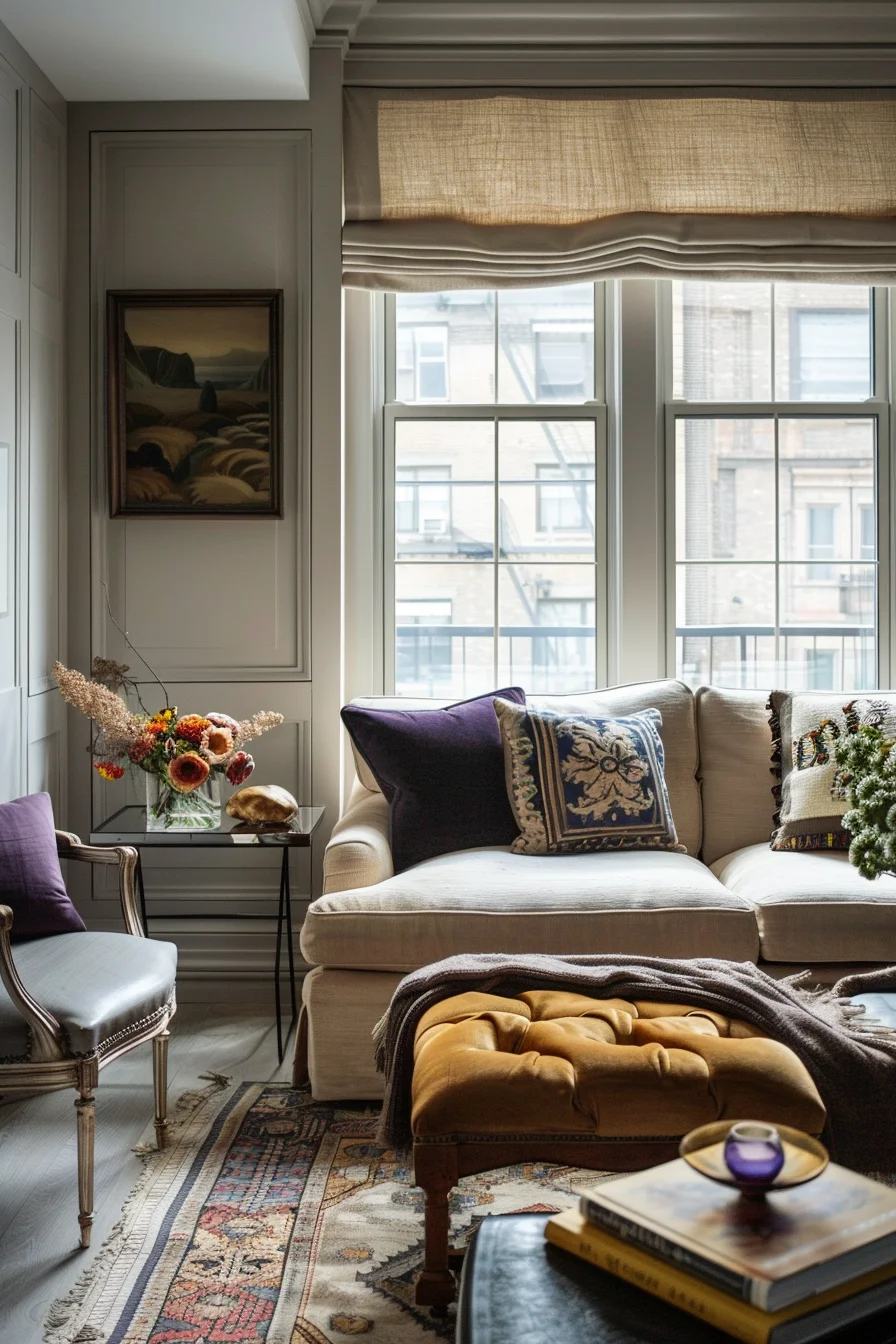 cozy living room in a small apartment