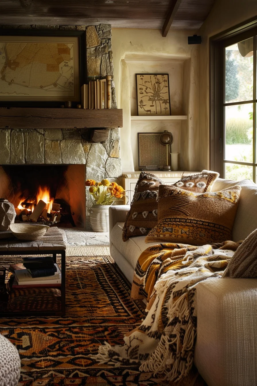 warm & cozy living room decor ideas