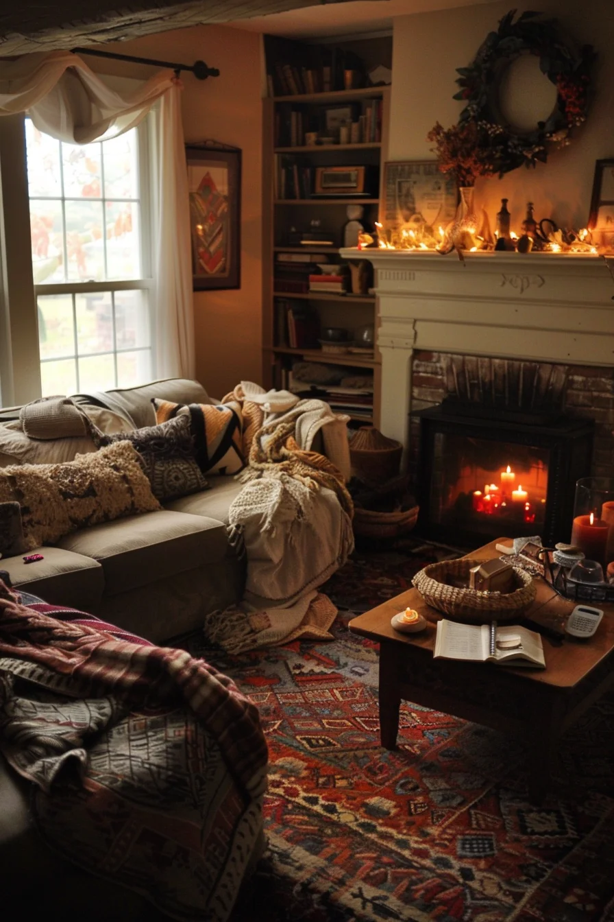 warm & cozy living room decor ideas