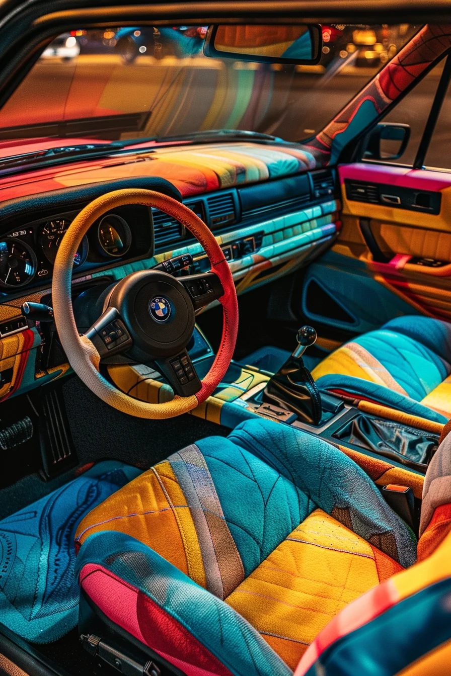 Cozy car interior