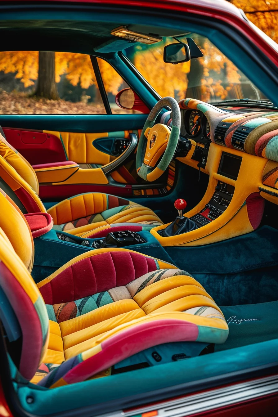 Cozy car interior